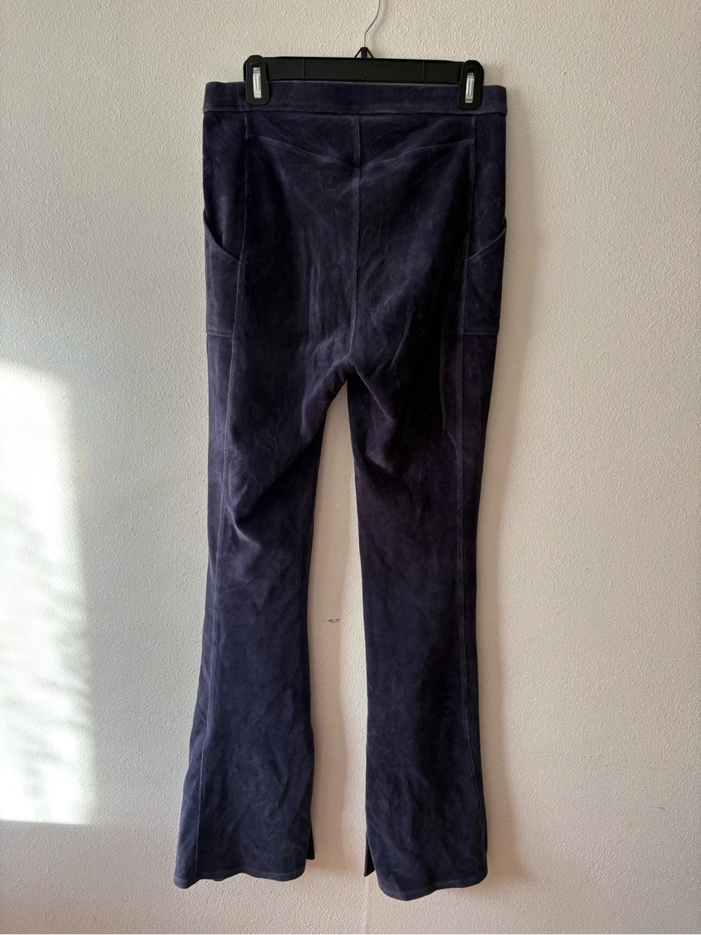 ALO Yoga Women's Boot Cut Corduroy Pants in Navy